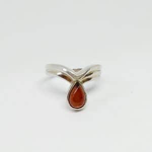 cherry amber ring